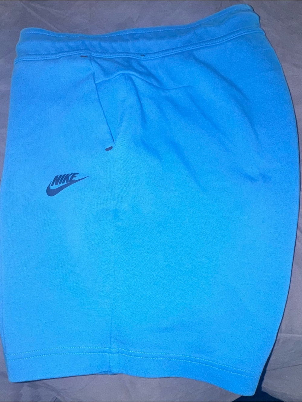 Men’s Nike Tech Fleece Bright Blue Shorts Size Medium